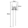 Lot de 5 Leds Blanc 3mm transparente