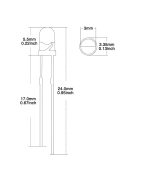 Led Bleu 3mm Lemax