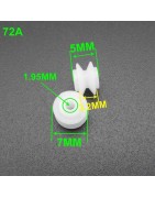 Poulie en plastique moteur 2mm