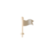 Moyen Drapeau Lemax blanc à peindre