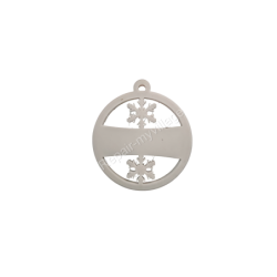 Boule Noël prénom personnalisé Blanc