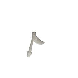 Petit Drapeau Lemax blanc à peindre